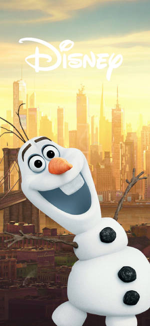 Olaf In The City Wallpaper