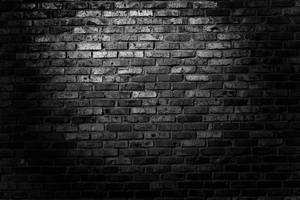 Old Brick Wall Texture Black Pattern Wallpaper