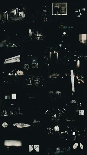 Old Meets New With This Bold Black Retro Aesthetic Wallpaper