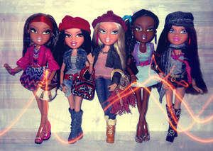 Old-school Bratz Dolls Wallpaper