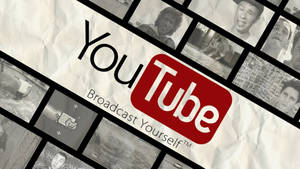 Old Youtube Logo With Tagline Wallpaper