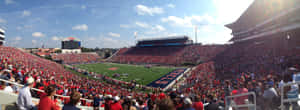 Ole Miss Panoramic Shot Football Stadium Wallpaper