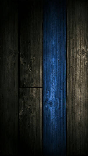 Oled 4k Blue Wooden Panel Wallpaper