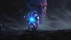 Oled 4k Iron Man And Thanos Wallpaper