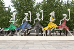 Olympic Women Sculptures Wallpaper