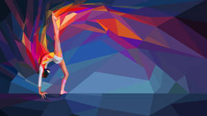 Olympics Gymnast Abstract Art Wallpaper