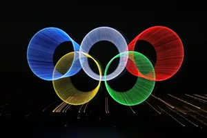 Olympics Logo Fireworks Wallpaper