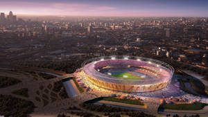 Olympics Stadium At Sunset Wallpaper