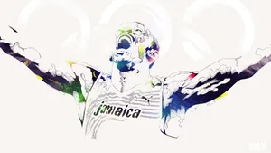 Olympics Usain Abstract Art Wallpaper