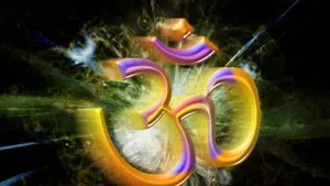 Om Fractal Pattern Wallpaper