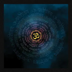 Om Namah Shivaya Repetition Wallpaper