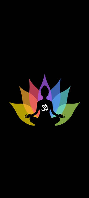 Om Symbol Yoga Rainbow Wallpaper