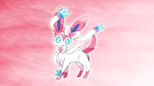 Omber Pink Sylveon Wallpaper