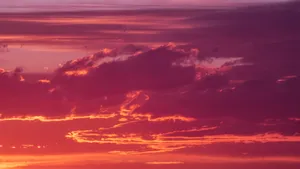 Ombre Clouds And Sunset Wallpaper