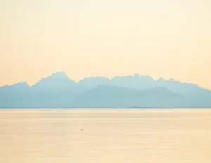 Ombre Mountain Landscape Wallpaper