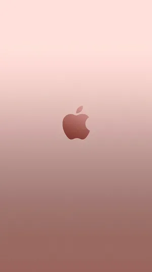 Ombre Rose Gold Apple Wallpaper