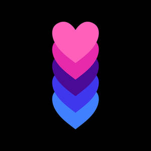 Omnisexual Pastel-colored Hearts Wallpaper
