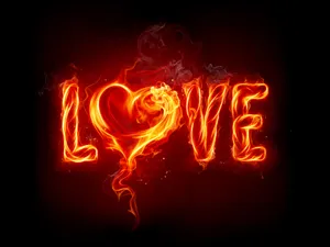 On Fire Love Letters Wallpaper