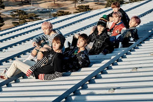 On The Roof Cool Bts Laptop Wallpaper
