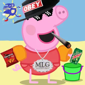 On Vacation Peppa Pig Meme Wallpaper