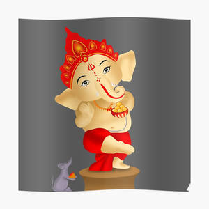 One-legged Baby Ganesh Wallpaper