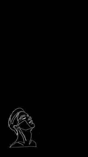 One Line Drawing Chin Up Wallpaper