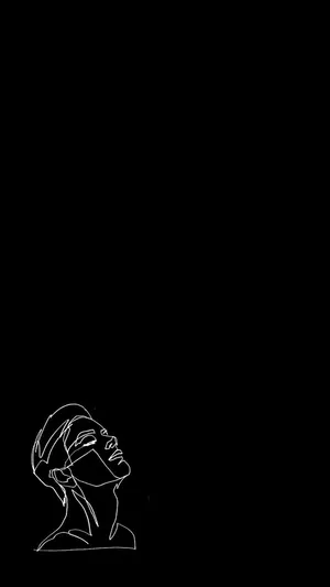 One Line Drawing Chin Up Wallpaper
