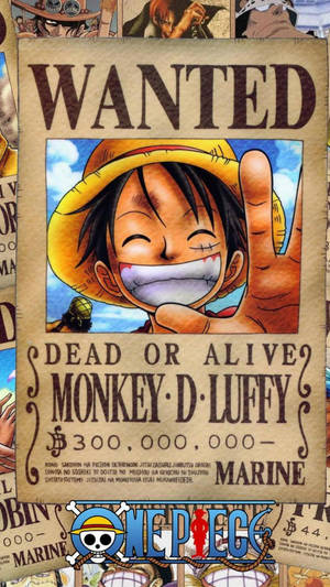 One Piece 4k Luffy Wanted Poster Wallpaper