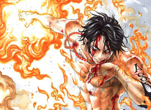 One Piece Ace Injured Wallpaper