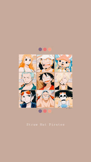 One Piece Aesthetic Icons Wallpaper