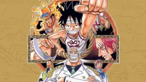 One Piece Anime Characters Collage Wallpaper