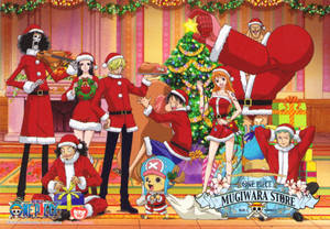 One Piece Anime Christmas Wallpaper