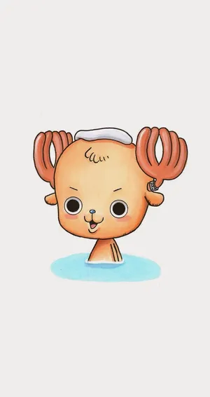 One Piece Chopper Taking A Bath Wallpaper