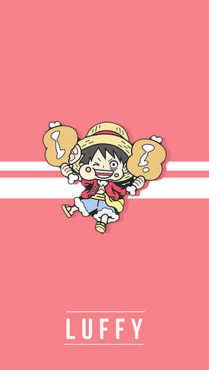One Piece Cute Luffy Iphone Wallpaper