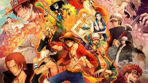 One Piece Desktop All Characters Wallpaper