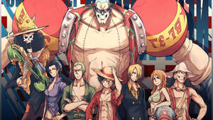 One Piece Desktop Characters Poster Wallpaper