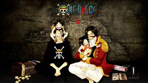 One Piece Desktop Dragon And Roger Wallpaper