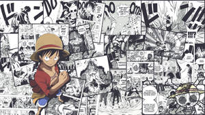 One Piece Desktop Manga Panels Wallpaper