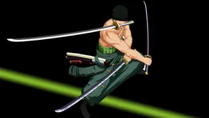 One Piece Desktop Zoro Swords Wallpaper