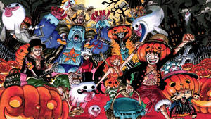 One Piece Halloween Celebration Wallpaper