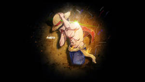 One Piece Live Luffy Holding Hat Wallpaper