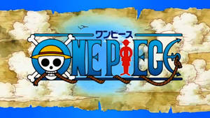 One Piece Logo Sky Map Wallpaper