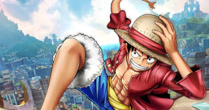 One Piece Luffy With Long Arms Wallpaper