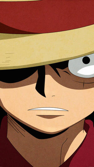 One Piece Phone Close-up Luffy Wallpaper