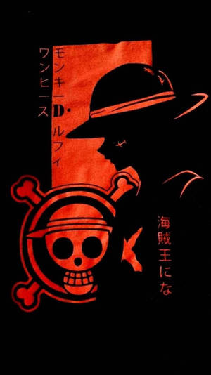 One Piece Red Art Iphone Wallpaper
