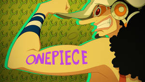 One Piece Usopp Outlined Art Wallpaper