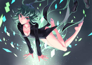 One Punch Man Floating Tatsumaki Wallpaper