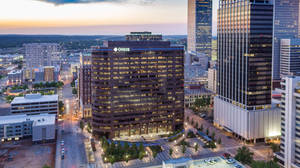 Oneok Plaza Tulsa Oklahoma Aerial Shot Wallpaper