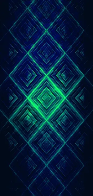 Oneplus Green Diamond Pattern Wallpaper