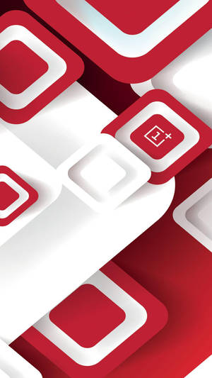 Oneplus Red And White Keys Wallpaper